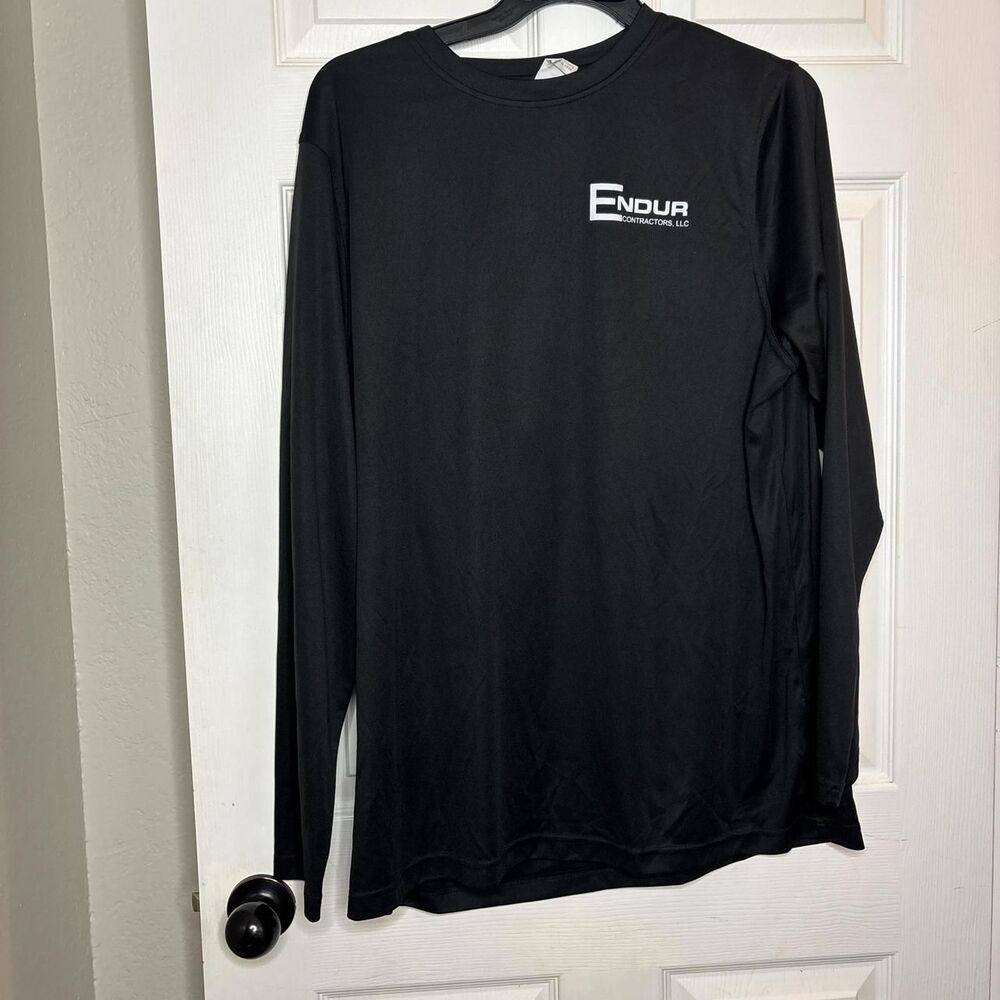 UltraClub XL Black Cool & Dry Long Sleeve Fishing Shirt Endur Contractors 2020